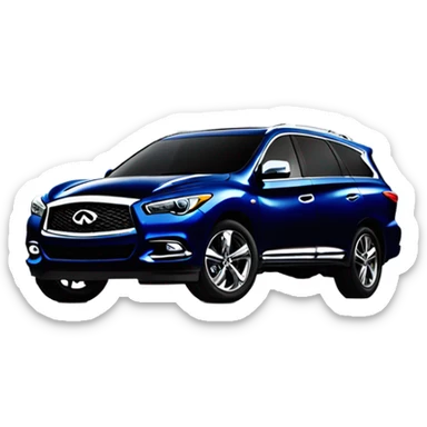 Create a dark blue Infiniti SUV qx60 sticker