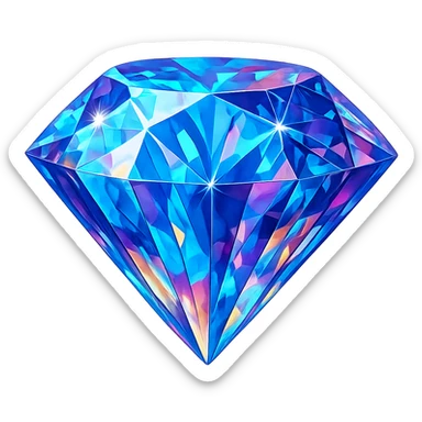 gemstone, digital illustration sticker