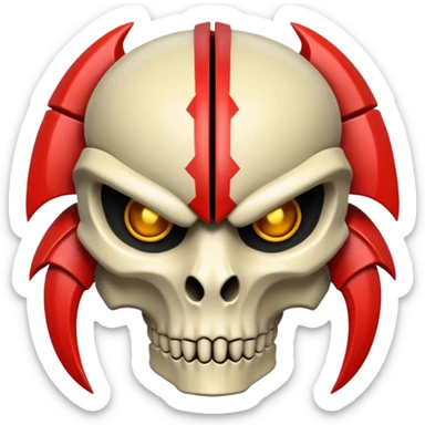 bone predator armor sticker