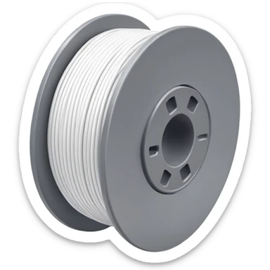 spool of white filament sticker