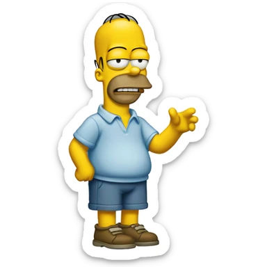 Homer simson  sticker