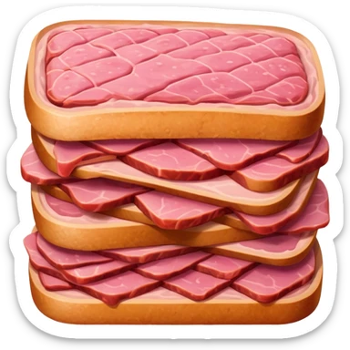 impressionist SPAM MEAT landscape  sticker