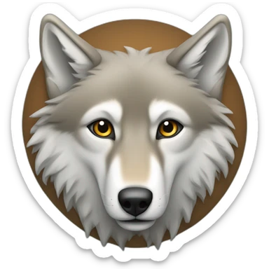 Un loup au couleurs de la Turquie  sticker