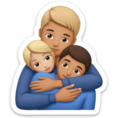 Hand on placed on somebody else’s shoulder to support  sticker