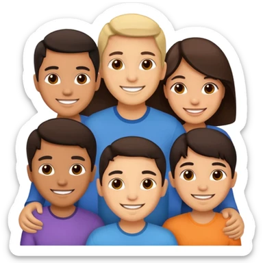 many Latino people sticker