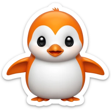 Colorful Words that spell 'Bind is Life!!!', in bright orange, and on top of the words a winking little white happy penguin sticker