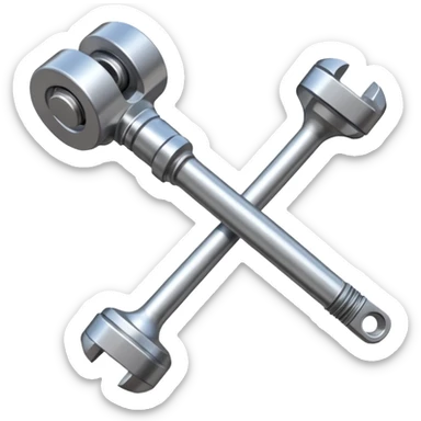 Pistón y biela motor sticker