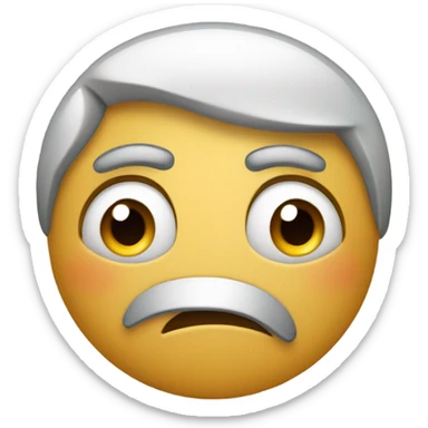 thumbs down sad face sticker