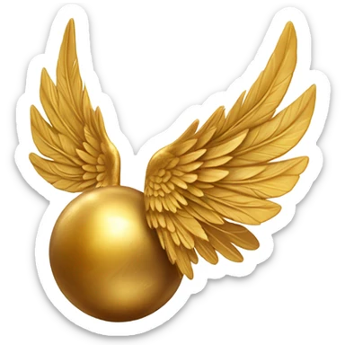 Golden snitch ball harry potter sticker