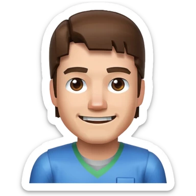 Steve from A Minecraft Movie sticker