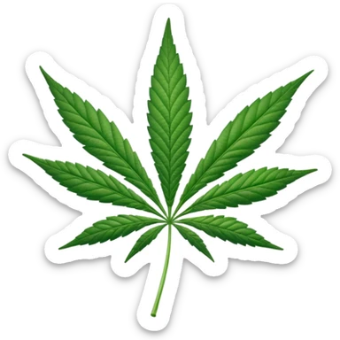 Hola de cannabis sticker