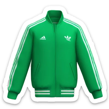 Adidas jacket green sticker