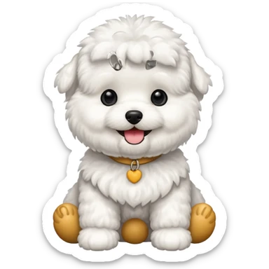 bichon frise emoji sticker