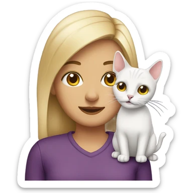 molly with cat sticker