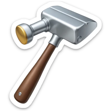 detailed iconic hammer weapon, suitable for an emoji or icon sticker