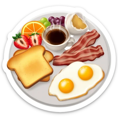 Breakfast platter sticker