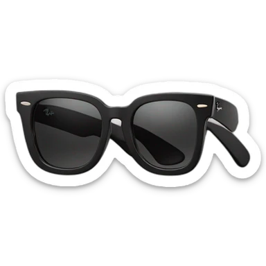 black ray ban stories wayfarer sunglasses sticker