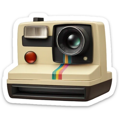 Vintage Polaroid camera sticker