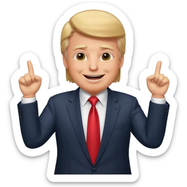 Trump winning the election fight fight fight  sticker