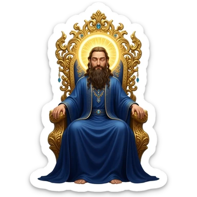God on the throne sticker