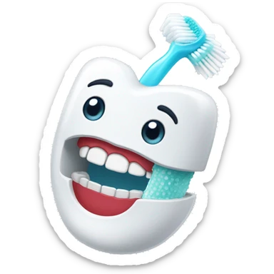 good oral hygiene  sticker