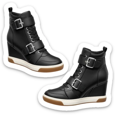 steve madden wedge sneakers hook and loop strap sticker