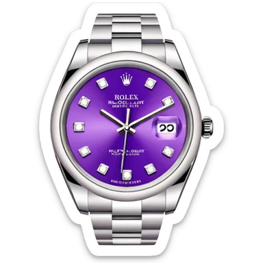 Shine Purple Diamond Rolex sticker