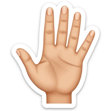 Three finger up and the two other donw sticker