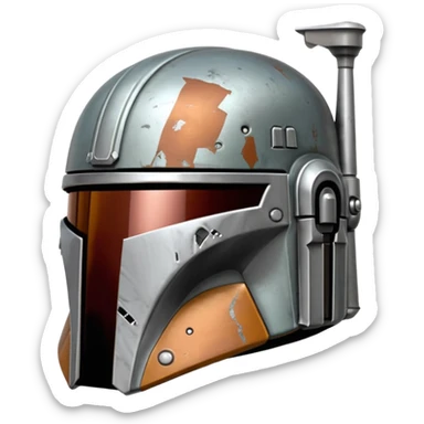 Mandalorian helmet sticker
