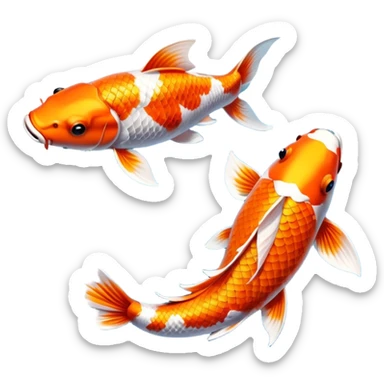 Koi fish emoji sticker