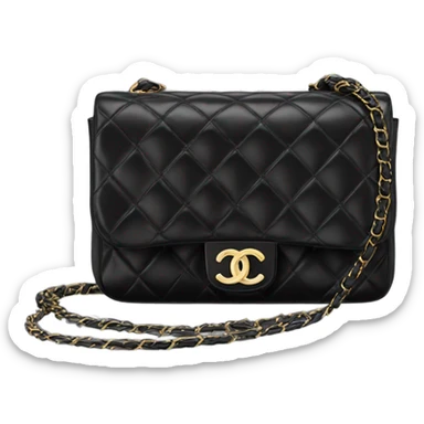 Black Chanel bag sticker