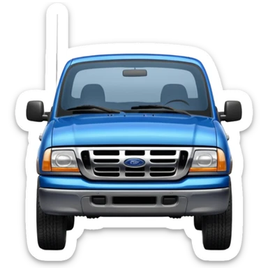 blue 2003 Ford Ranger pickup truck sticker