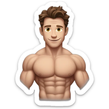 tom holland bodybuilder  sticker