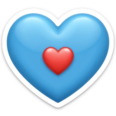 generate a heart using the same blue from this dna strand emoji 🧬 sticker