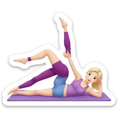 pilates girl  sticker