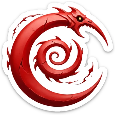 Blood of chaos in god of war  sticker