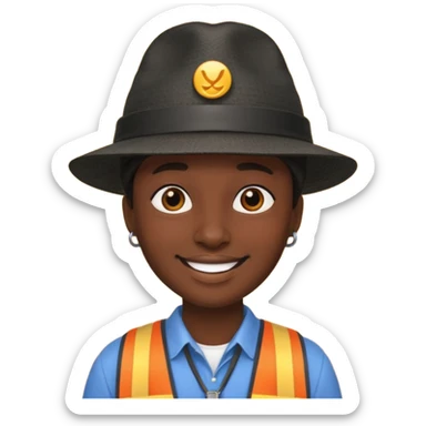 Tour Guide black sticker