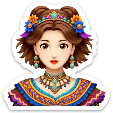 Folkloric Dancer sticker