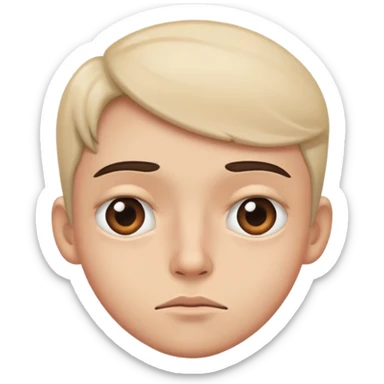 side eye weird face sticker