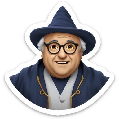 Danny Devito Wizard sticker