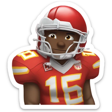 Chiefs football sticker