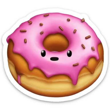 donut with a booty  sticker