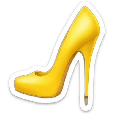 yellow-high-heels sticker