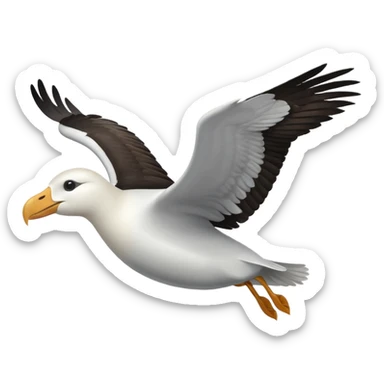Albatross flying sticker