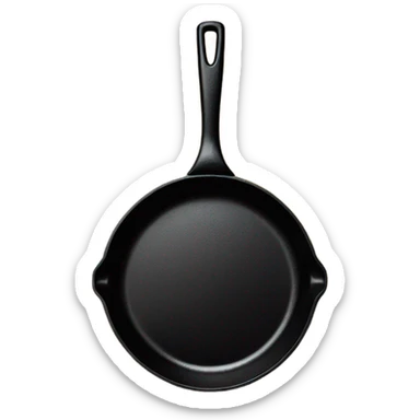 Cast iron skillet sticker