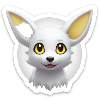 Shiny White Albino Umbreon  sticker
