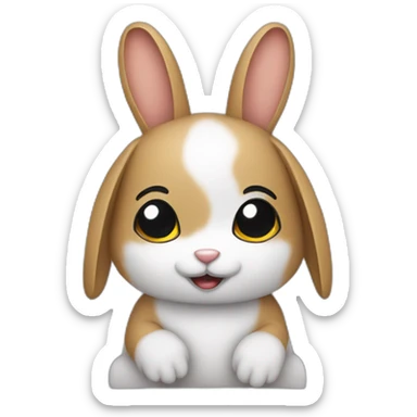 rabbits coding sticker