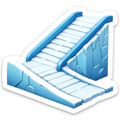 snow jibbing ramp sticker