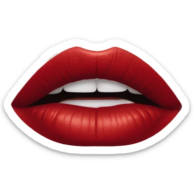 makeup red lip stain sticker