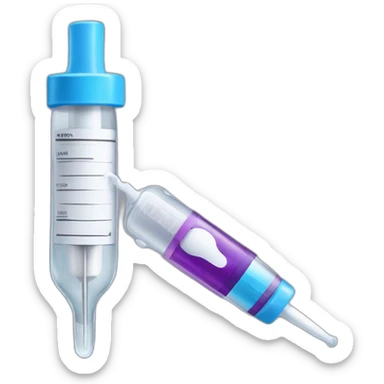 vaccine pre-filled syringe sticker